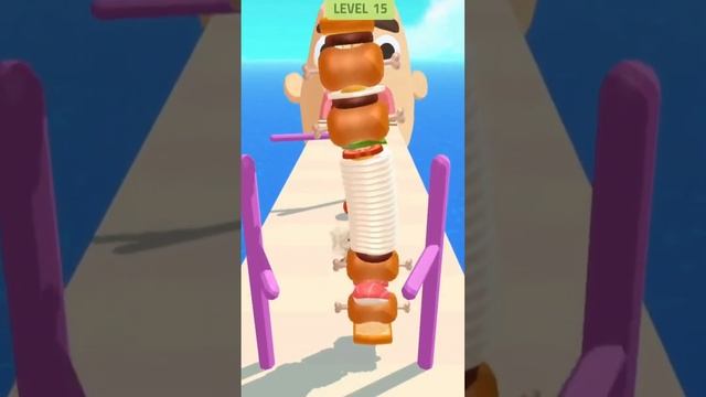 Sandwich runner game funny iOS Android mobile gameplay vertical By Beamng New York смотреть онлайн
