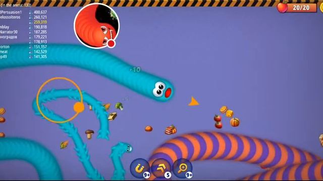 Worms Zone.io Snake Game Saamp Wala Game смотреть онлайн