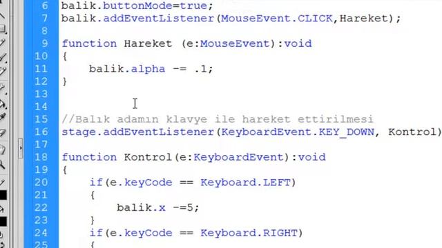 Action Script 3.0 5. Yorum Satırı Kullanımı.wmv смотреть онлайн
