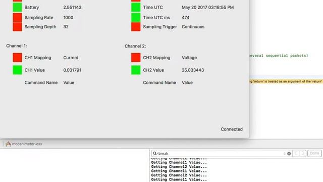 Mooshimeter in Streaming mode (Swift on MacOS) test смотреть онлайн