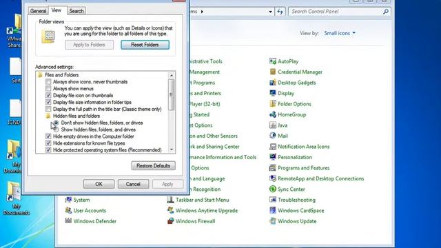 Windows 7 Show Hidden Files and Folders смотреть онлайн