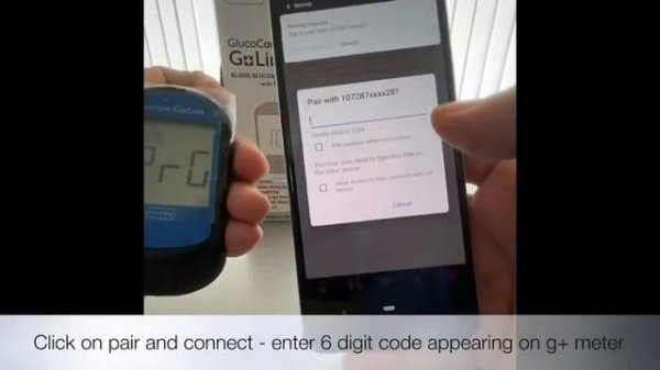 Connecting G+ Link Meter with Android phone