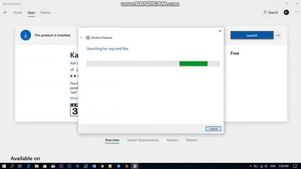 Install Kali in Window 10 (Error- 0x8007019e)(Windows Subsystem for Linux not enabled)