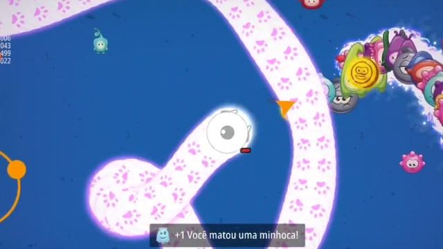 #WormsZone - Cobra Voraz - Zona das Minhocas - Recorde 20.400.956 - Jogo da cobra cobrinha minhoca смотреть онлайн