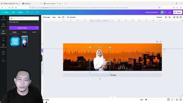 Cara Membuat Custom Header Google Site Untuk Ukuran Handphone, Tablet dan Komputer dengan Canva смотреть онлайн