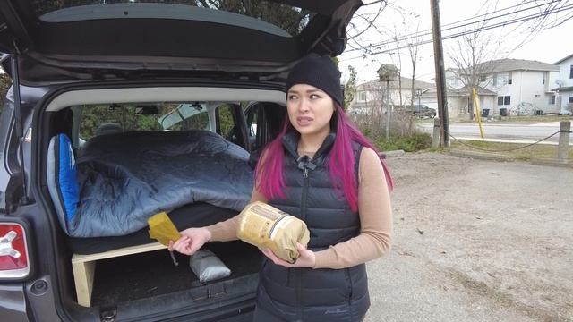 JEEP CAR CAMPER CONVERSION | Easy DIY SUV Sleep setup | How we sleep in our car and travel смотреть онлайн