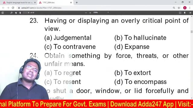 SSC Marathon | ENGLISH | 3 Hrs VOCABULARY MARATHON (500 TEXT BOOK MCQ EXPLANATION) смотреть онлайн