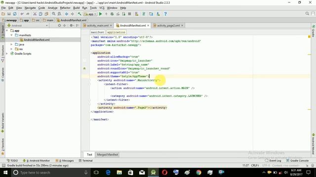 how to change your app name(android tutorial 6) in tamil смотреть онлайн