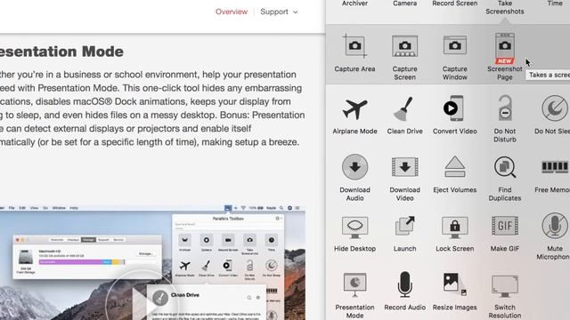 Parallels Toolbox for Mac and Windows - simplify tasks with a single click смотреть онлайн