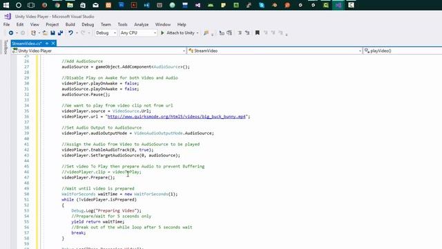 How to play videos in Unity using VideoPlayer and VideoClip API - Unity 5.6 - Part 1 смотреть онлайн