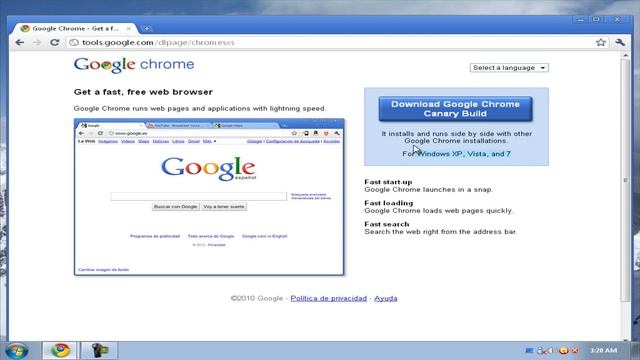 Como descargar Google chrome Canary Build смотреть онлайн
