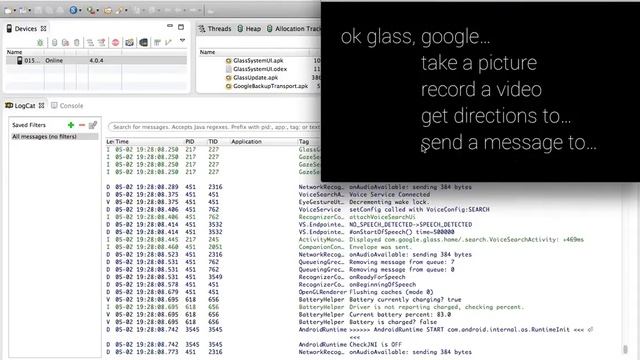 Google Glass Android processes and file system смотреть онлайн
