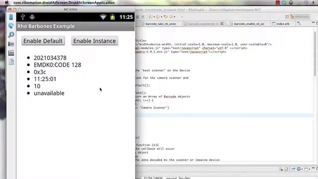 Barcode API with RhoMobile 4.0 смотреть онлайн