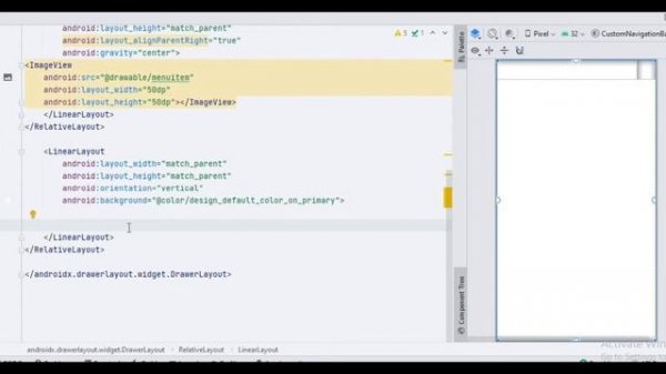 Custom Navigation Bar | Android Studio | with Source code | Complete Guide