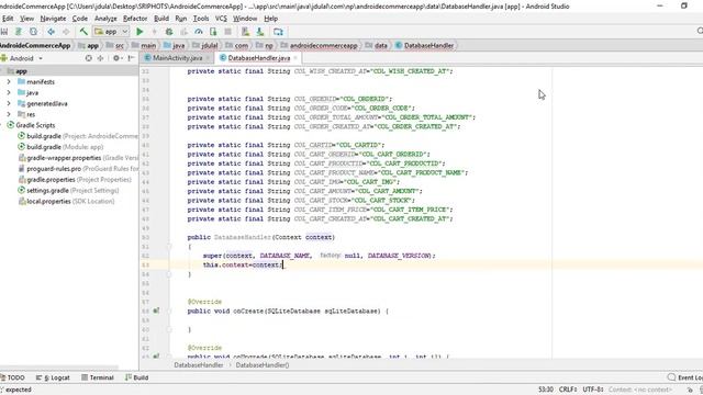 eCommerce Android App Development Tutorial Creating Database Using DatabaseHelper смотреть онлайн