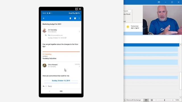Three tips for the Outlook Mobile App by Chris Menard смотреть онлайн