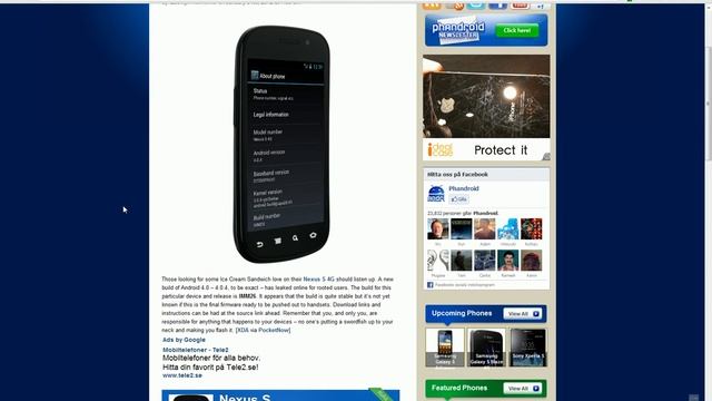 Android 4.0.4 ICS LEAKED For Nexus S 4G Variant Build IMM26! Google's Baby Smartphone! смотреть онлайн