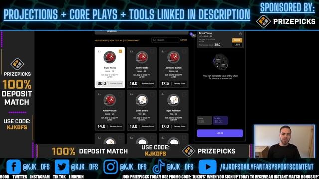PRIZEPICKS CFB WEEK 2 PLAYER PROPS PICKS | NCAA FOOTBALL | SATURDAY 9/10/22 смотреть онлайн