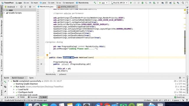 Add Progress Dialog in App || Convert Website Into Android App Part 6 || Android Studio || 2020 смотреть онлайн
