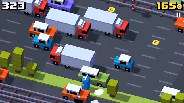 Crossy Road Gameplay #23 (iOS & Android) | BAG IT! Highest Score 461 !! смотреть онлайн