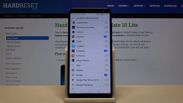 Apps Permissions – Manage App Customizations on HUAWEI Mate 10 Lite смотреть онлайн
