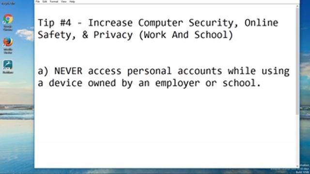 Tip #4 Increase Computer Security, Online Safety, & Privacy (Work & School) смотреть онлайн