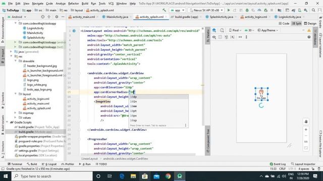 #12. Create Splash Screen of Our App || Create a To-Do Android App using Rest API in Hindi смотреть онлайн