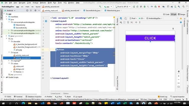 #20 how to call another activity in android studio on button click |android app development tutoria смотреть онлайн