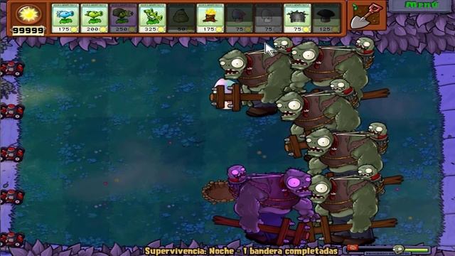 99 Gargantuar vs Hypno-shroom vs Plants vs Zombies смотреть онлайн