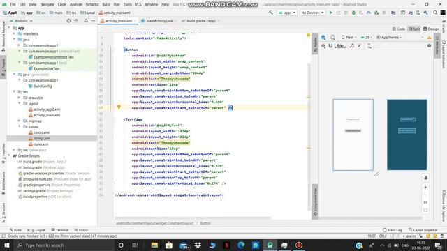 Android studio beginners tutorial part -2 | Buttons and Text view смотреть онлайн