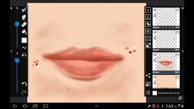 Drawing the lips on Note 10.1 with Artflow смотреть онлайн
