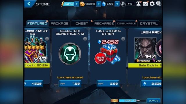 Marvel: Future Fight (iOS/Android) HERO CHEST 3 6 Star chance смотреть онлайн