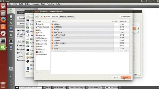 Qt Android HelloWorld (Ubuntu 64-bit) смотреть онлайн