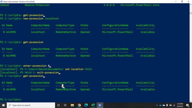 One-to-one PowerShell Remoting with PS sessions смотреть онлайн
