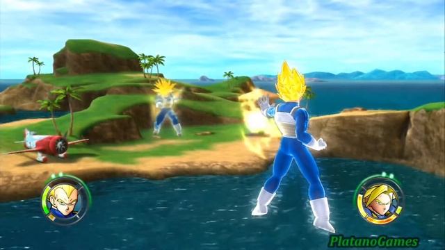 Dragon Ball Raging Blast 2 Vegeta vs Trunks смотреть онлайн