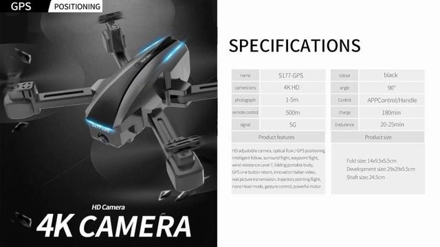 S177 GPS 4K Low Budget Drone – Just Released ! смотреть онлайн