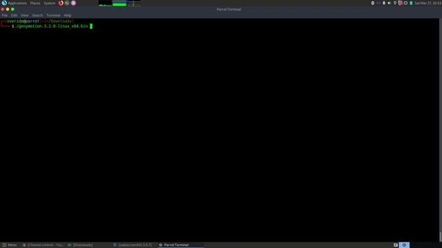 GenyMotion Download and Install on Parrot OS смотреть онлайн