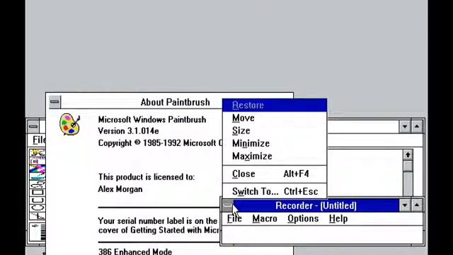 Microsoft Sparta (Windows for Workgroups 3.1 Beta) Build 14e on VMWare Workststion смотреть онлайн