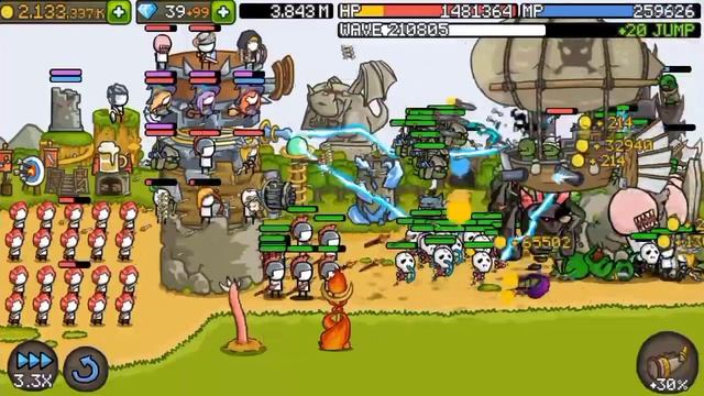 Speed of 3,3x + 30% + Horn 10% + 20 Jump - Grow Castle Tower Defense (2) смотреть онлайн