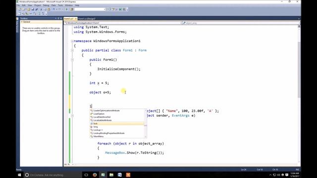 C# Windows Form Application Beginner to Advanced Object Data Type - 14 смотреть онлайн