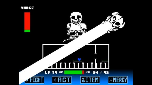 DISTRUST SANS FIGHT PHASE 1 NO HEAL!