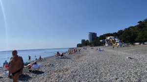 Пицунда Абхазия.Абхазия отдых. Погода в Абхазии в сентябре. Пляж ОПК ПИЦУНДА.