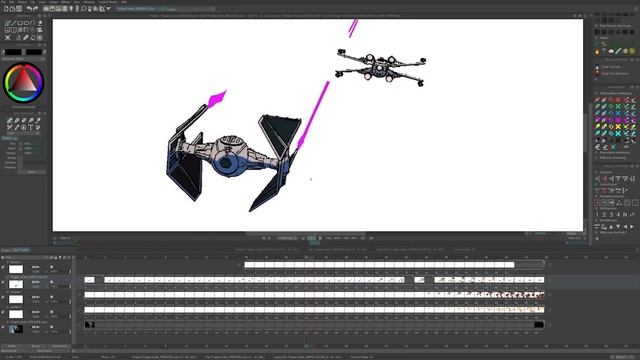 Download TVPaint files from Paul Johnson's TIE Fighter short film ! смотреть онлайн