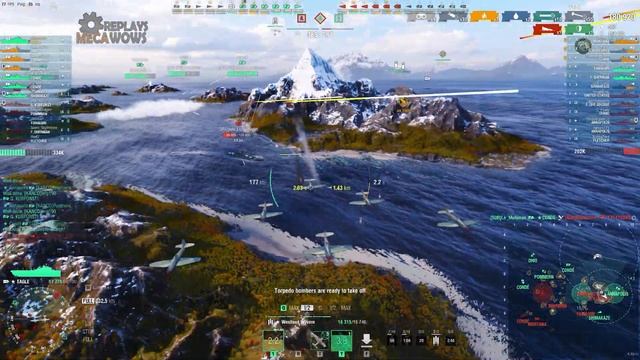 SUPERSHIP Eagle 4 Kills & 283k Damage | World of Warships Gameplay 4k смотреть онлайн