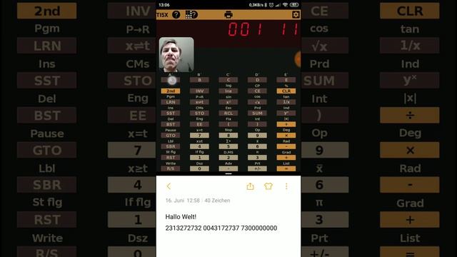 Informatik 136: "Hallo Welt!" auf dem Ti-59 (Android Emulation) смотреть онлайн