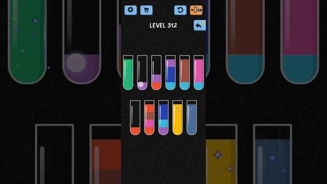 Water Color Sort Level 312 Walkthrough Solution iOS/Android смотреть онлайн