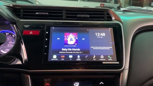 Honda City 2015 - Central 9” Apple CarPlay e Android Auto sem fio - ArtsomAuto смотреть онлайн