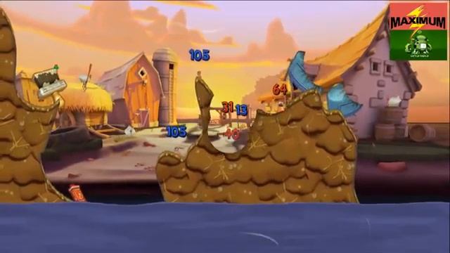 Worms 3 Android Gameplay HD смотреть онлайн