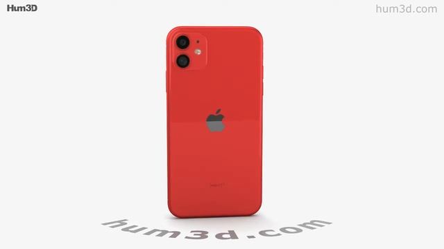 Apple iPhone 11 Red 3D model by 3DModels.org смотреть онлайн