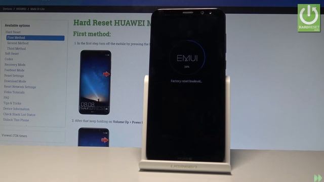 Hard Reset HUAWEI Mate 10 Lite - Wipe Data / Factory Reset смотреть онлайн